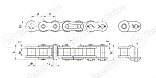 Звено соединительное 1205 K1 P.50X25 C.L. CHIARAVALLI