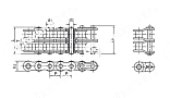 Цепь роликовая 06A-1 (ASA35-1) PIZZIRANI